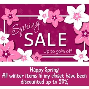 Spring Sale on Winter items.